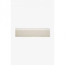 Waterworks 02-48616-98284 - Architectonics Handmade Field Tile 2 x 8 Bullnose Single (Long) in Whitecap  Glossy Solid