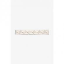 Waterworks 02-53810-61260 - Architectonics Handmade Chinoiserie Greek Key Liner 3/4 x 6 in Indigo Matte Crackle