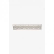 Waterworks 02-14535-55723 - Architectonics Handmade Foliage Privet Rail 1 1/4 x 6 Finished and Glazed (Right) in Indigo Matte