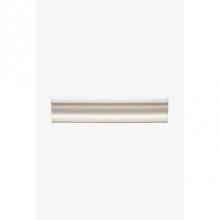 Waterworks 02-66393-53919 - Architectonics Handmade Universal Scotia Rail 1 3/8 x 6 Stopend (Left) in Chalk  Glossy Solid