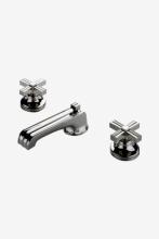 Waterworks 07-00812-62301 - Boulevard Low Profile Three Hole Deck Mounted Lavatory Faucet with Metal Cross Handles in Shadow