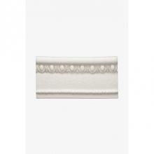 Waterworks 02-95861-96108 - Architectonics Handmade Classic Revival Egg and Dart Valance Rail 3 x 6 Finished and Glazed (Right