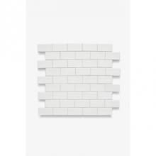 Waterworks 02-65329-28710 - Claypaper Handmade 1 1/4'' x 2 3/8'' Staggered Mosaic in Flannel Glossy