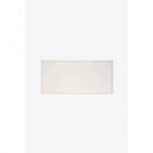 Waterworks 02-33166-68829 - Architectonics Dust-Pressed Field Tile 3 x 6 Bullnose Single Short in Blackout Matte Solid