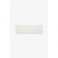 Waterworks 02-84584-04824 - Architectonics Handmade Field Tile 4 x 12 Bullnose Single (Long) in Foam Glossy Solid