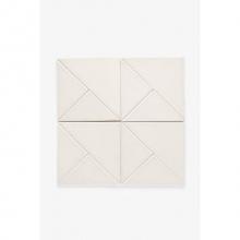 Waterworks 02-26493-68851 - Architectonics Handmade Odyssey Decorative Field Tile Logic Relief 6 x 6 in Faux Clear Glossy Soli