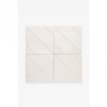 Waterworks 02-13053-54267 - Architectonics Handmade Odyssey Decorative Field Tile Maze Embossed 6 x 6 in Darkroom Glossy Solid