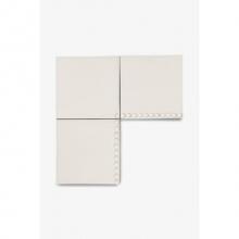 Waterworks 02-29051-43122 - Architectonics Handmade Boss Decorative Field Tile Frame Grande 6 x 6 in Lace Glossy Layered