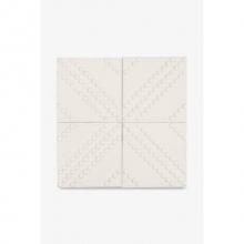 Waterworks 02-88253-44192 - Architectonics Handmade Boss Decorative Field Tile Traverse Grande 6 x 6 in Graycloth  Glossy Soli