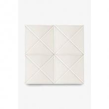 Waterworks 02-48532-44586 - Architectonics Handmade Odyssey Decorative Field Tile Boundary Relief 6 x 6 in Shagreen Light  Glo