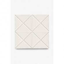 Waterworks 02-82184-91225 - Architectonics Handmade Odyssey Decorative Field Tile Boundary Embossed 6 x 6 in Faux Clear Glossy