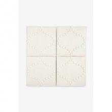 Waterworks 02-77829-33106 - Architectonics Handmade Boss Decorative Field Tile Tangier Grande 6 x 6 in Chalk  Glossy Solid