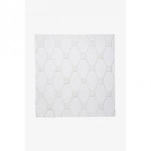 Waterworks 02-04375-21459 - Architectonics Handmade Decorative Field Tile Diamond and Dot 4 1/4 x 4 1/4 in Iceberg Glossy Crac
