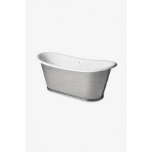 Waterworks 13-62644-42117 - Candide 65 x 28 x 28 Freestanding Oval Cast Iron Bathtub without Slip Resistance in Unpainted Prim
