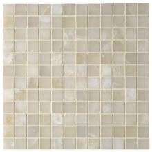 Waterworks 03-29580-44816 - Keystone 2.5cm Stacked Mosaic in White Onyx Polished