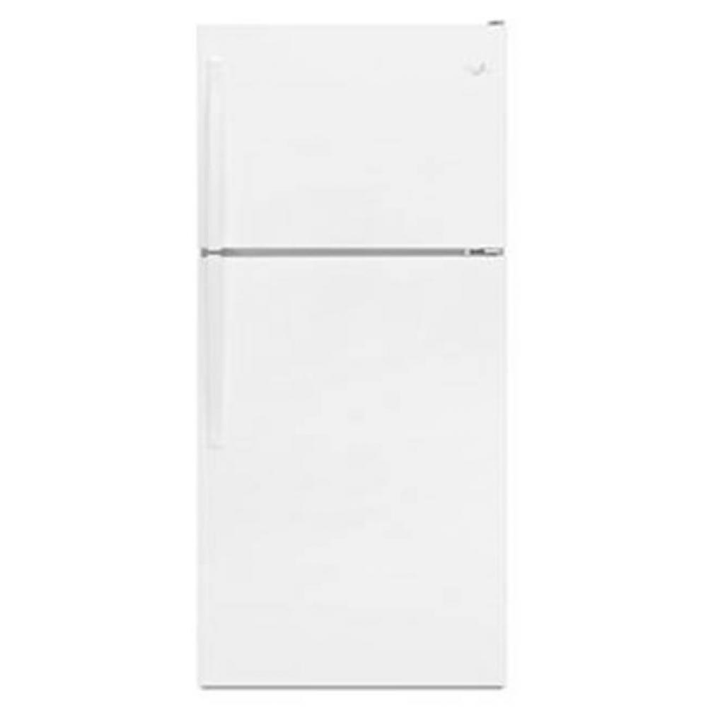 18'' Top Freezer. Wh. Glass Estar. White