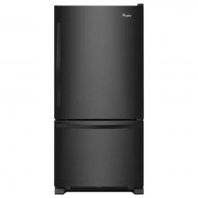 Whirlpool WRB329DMBB - 30-inches wide Bottom-Freezer Refrigerator with SpillGuard™ Glass Shelves - 18.7 cu. ft.