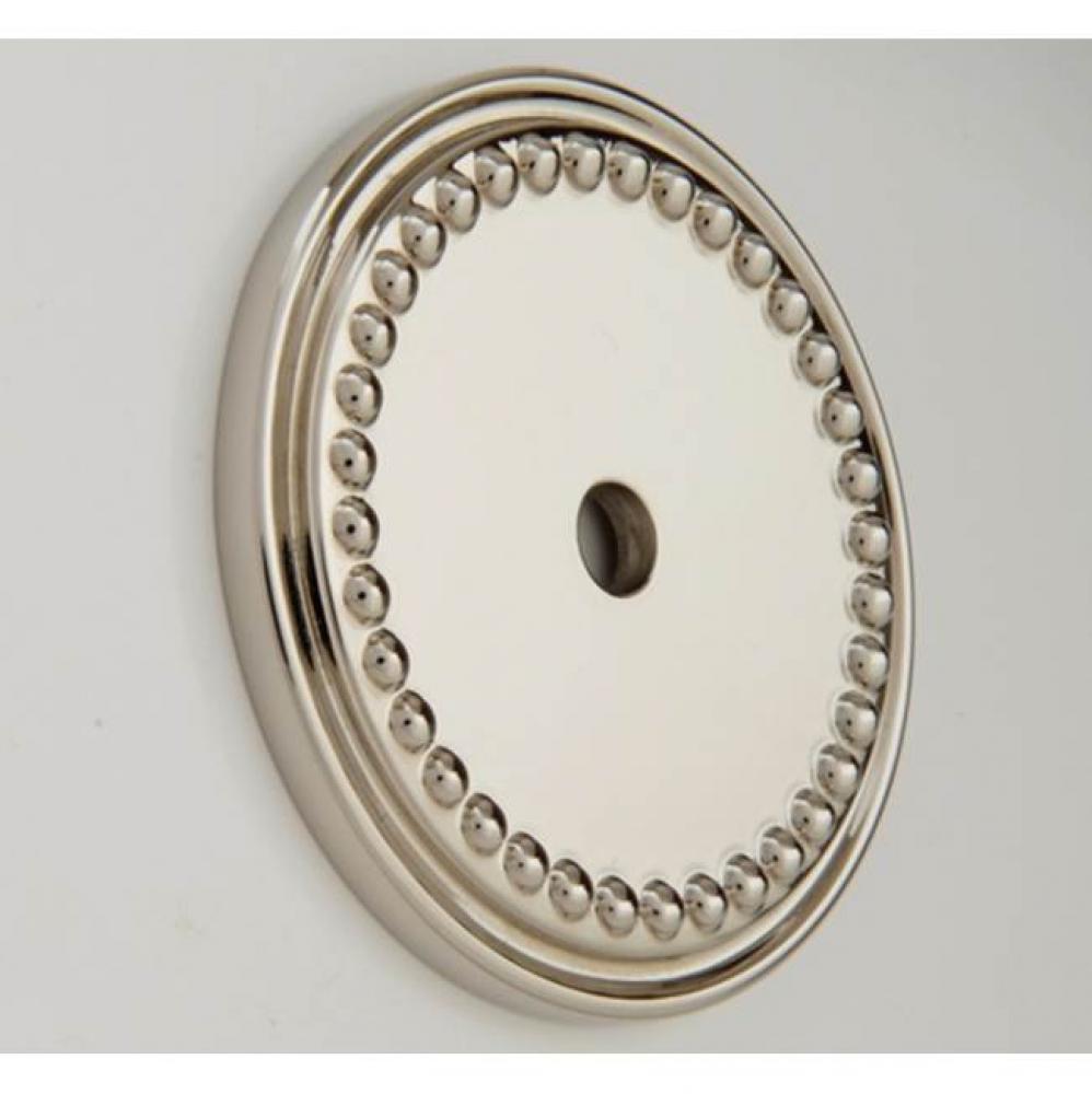 Bead 1-11/16'' Backplate - Burnished Brass Waxed