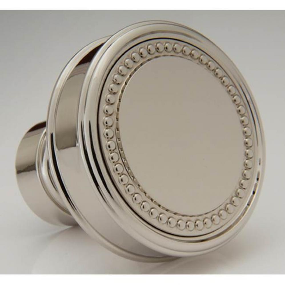 Decorative 1-1/2'' Bead Flat Knob - Hammered - Barcelona