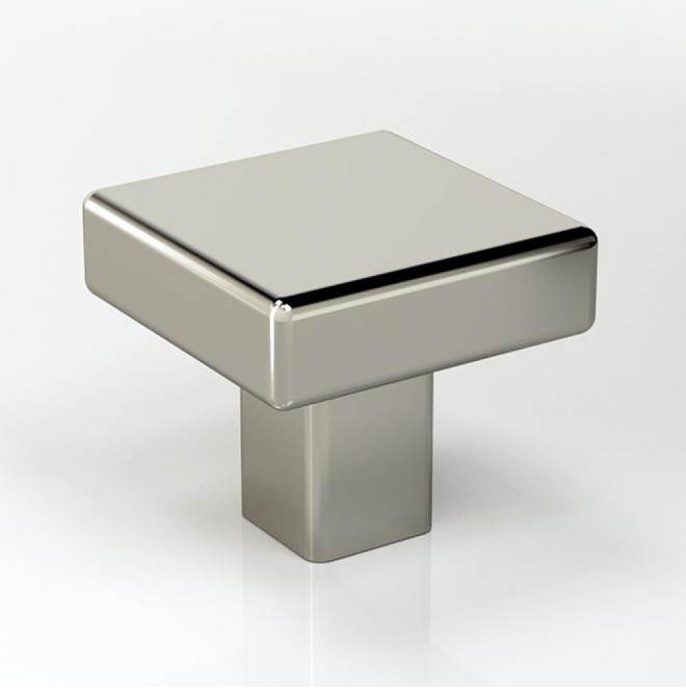 1-1/2'' X 1-1/2'' Kinsley Square Knob - Polished Brass