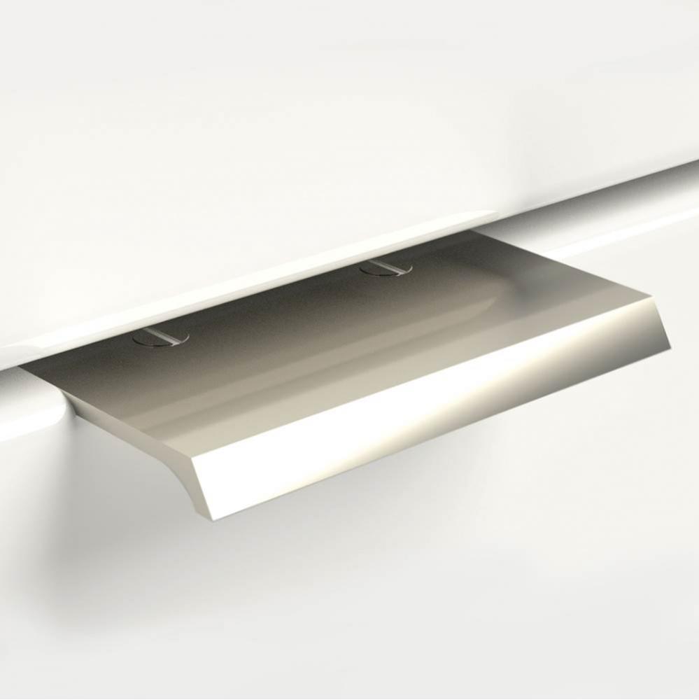 18'' C-C Bevel Style Tab Pull - Weathered Pewter