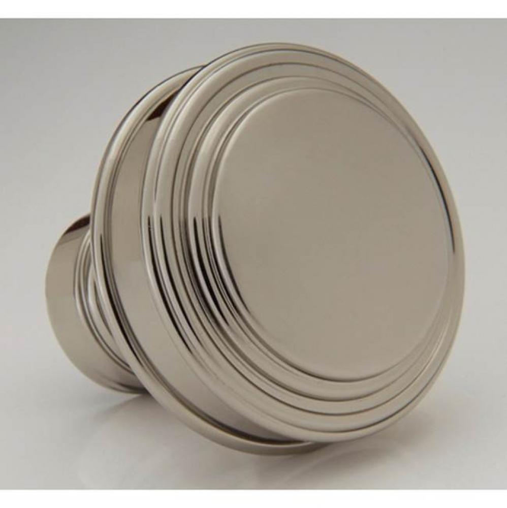 Terrace 1-1/2'' Flat Knob Hammered - Weathered Pewter