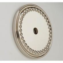 Water Street Brass 4344BNBW - Bead 1-11/16'' Backplate - Burnished Brass Waxed