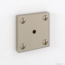 Water Street Brass 4415SMAN - Manor 1-3/4'' X 1-3/4'' Square Backplate Surface Mount -Antique Nickel