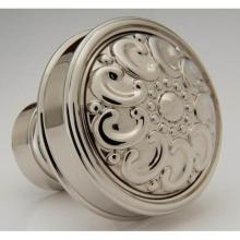 Water Street Brass 8400AP - Decorative 1-1/2'' Paisley Flat Knob - Antique Pewter