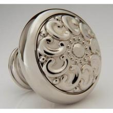 Water Street Brass 8408BARC - Decorative 1-1/2'' Paisley Round Knob - Barcelona