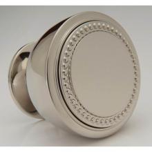 Water Street Brass 8405EBARC - Decorative 1-1/2'' Bead Font Knob - Engraved - Barcelona