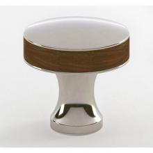 Water Street Brass 8591EAP - Manor 1-1/4'' Walnut Knob - Engraved - Antique Pewter