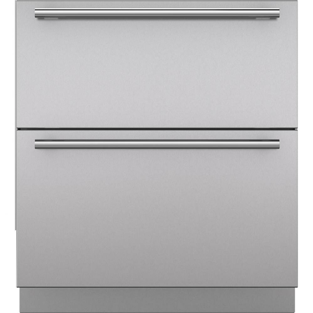 Stainless Drawer Panel Set, 4'' Toe Kick, Tube Handle