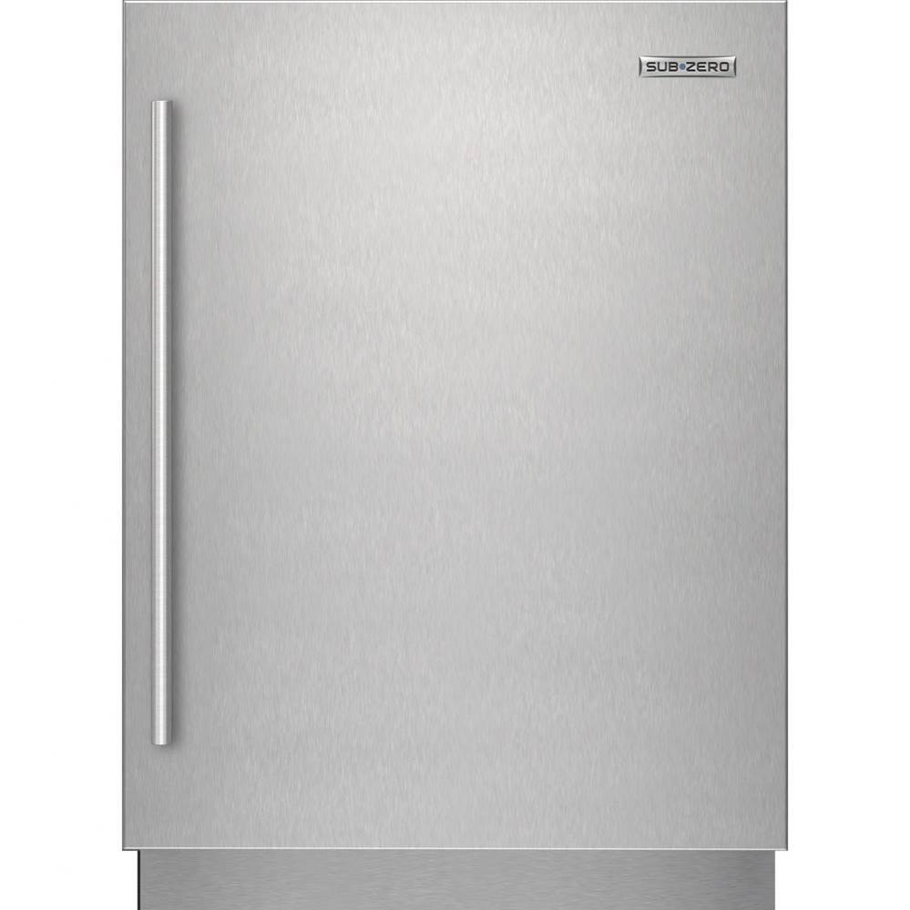 Designer Series Undercounter Stainless Steel Solid Door Panel With Tubular Handle - Right Hinge