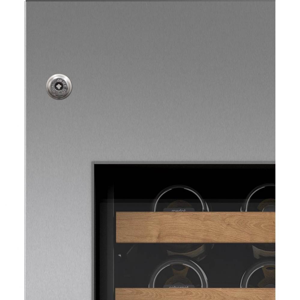 Panel,Door 18'' Wine Column Lock Tubular Handle 6'' Toekick Left Hinge