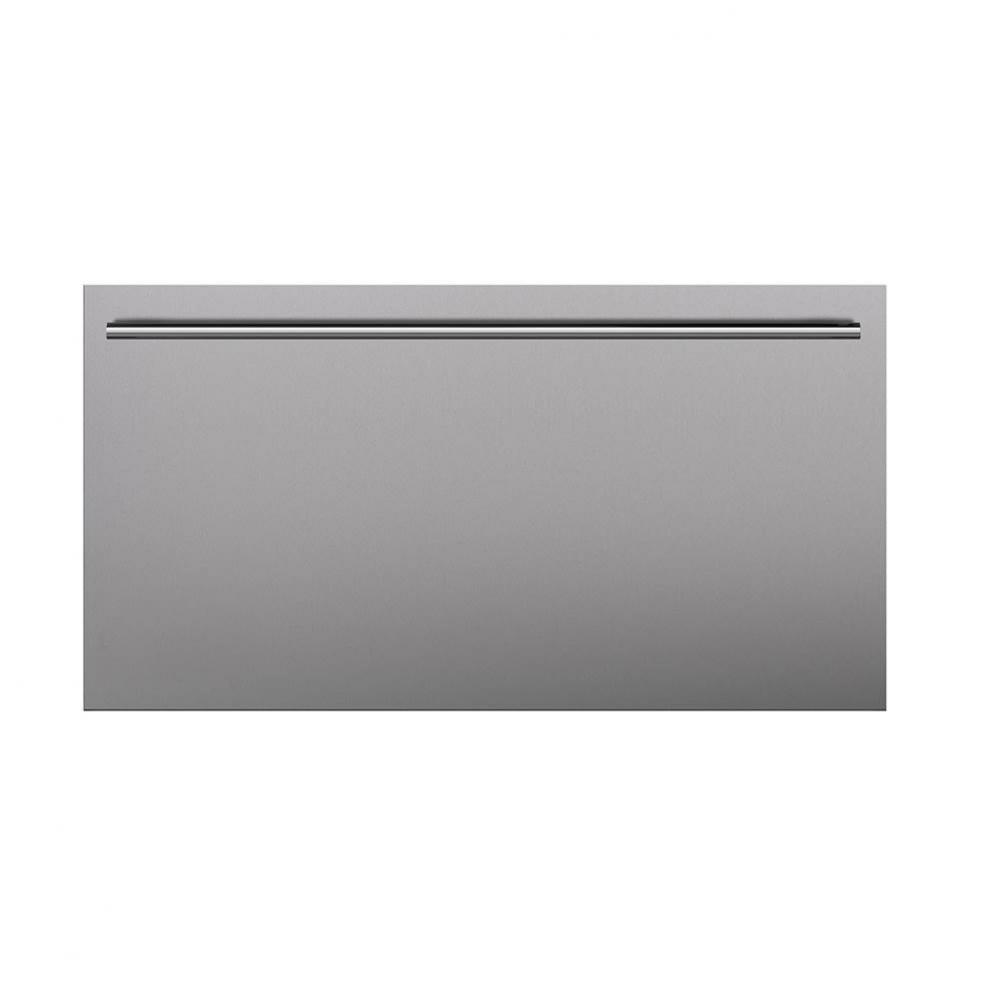 Classic 36'' Stainless Steel Flush Inset Drawer Panel With Tubular Handle
