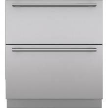 Subzero 7023702 - Stainless Drawer Panel Set, 4'' Toe Kick, Tube Handle
