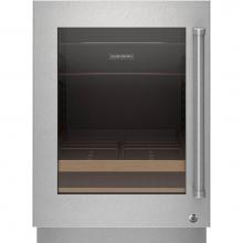 Subzero 9028513 - Designer Series Undercounter Stainless Steel Glass Door Panel With Lock And Pro Handle - Left Hing