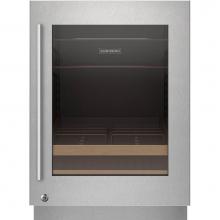 Subzero 9029032 - Designer Series Undercounter Stainless Steel Door Panel With Lock And Tubular Handle - Right Hinge