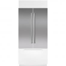 Subzero 9038363 - Classic 36'' French Door Stainless Steel Flush Inset Door Panel With Pro Handle
