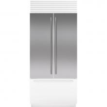 Subzero 9038371 - Classic 42'' French Door Stainless Steel Flush Inset Door Panel With Tubular Han