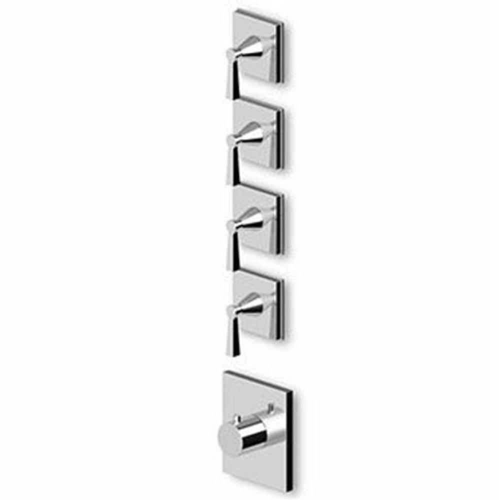 Built-In Thermostatic Shower Mixer With 4 Volume Controls