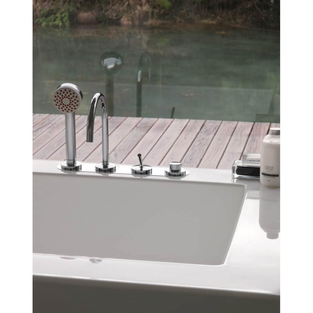 4 Hole Bath Tub Single Lever Mixer