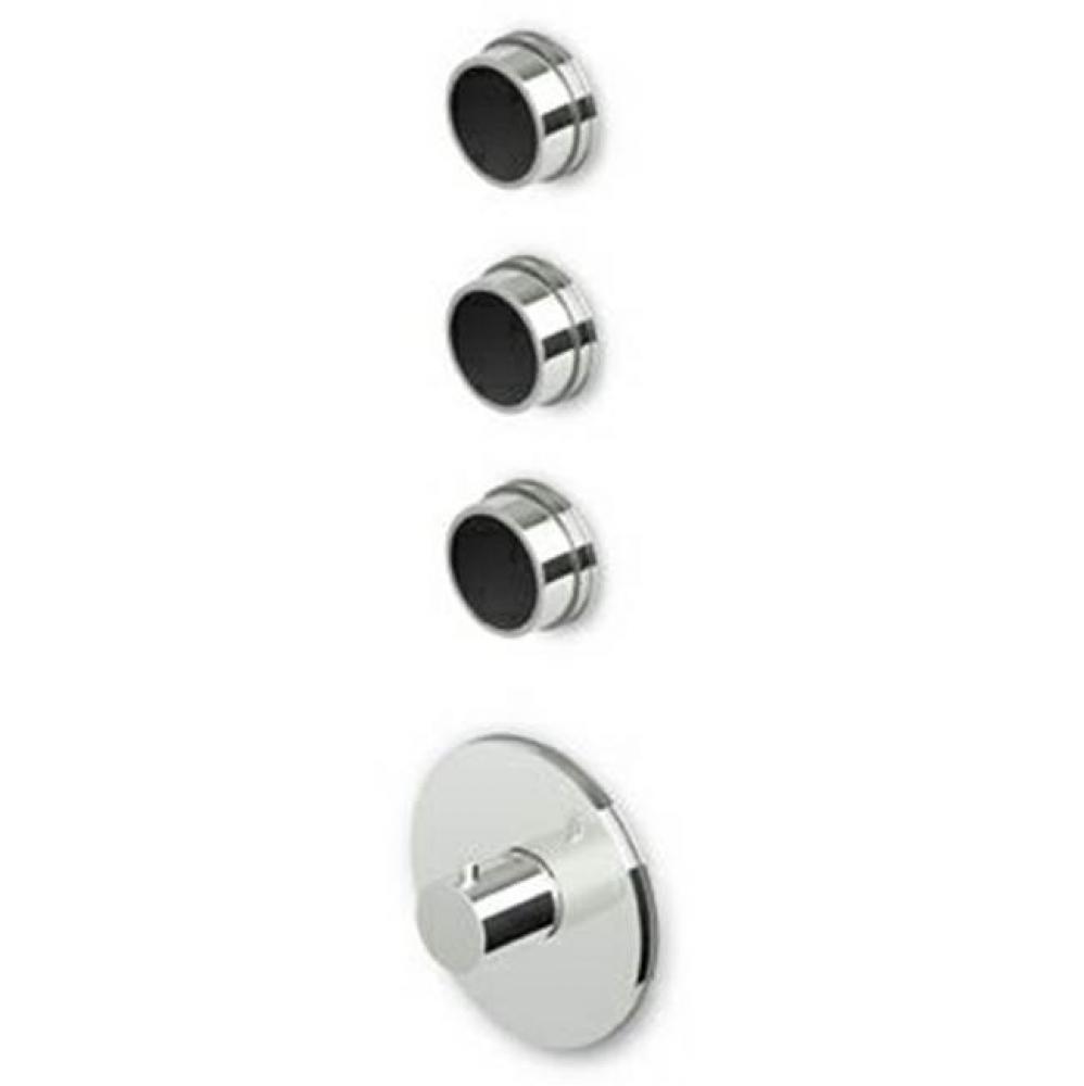Built-In Thermostatic Shower Mixer With 3 Volume Controls