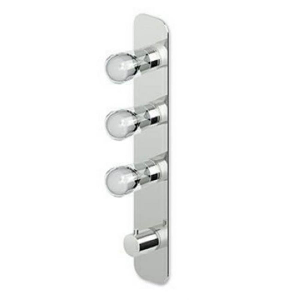 Built-In Thermostatic Shower Mixer With 2 Volume Controls