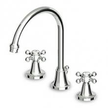 Zucchetti Faucets ZAG406.195E - 3 Hole Basin Mixer Fixed Spout