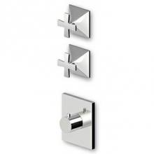 Zucchetti Faucets ZB1091.1900 - Built-In Thermostatic Shower Mixer With 2 Volume Controls