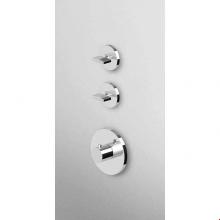 Zucchetti Faucets ZD4091.1900 - Built-In Thermostatic Shower Mixer With 2 Volume Controls