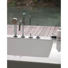 Zucchetti Faucets ZP1157.1950 - 4 Hole Bath Tub Single Lever Mixer