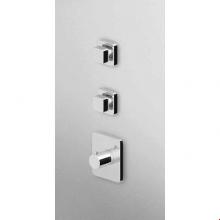 Zucchetti Faucets ZP7091.1900 - Built-In Thermostatic Shower Mixer With 2 Volume Controls